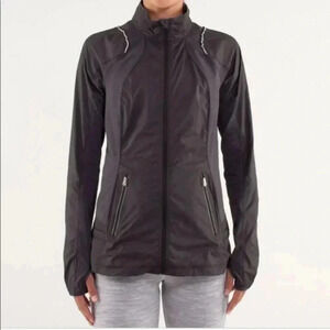 Lululemon Run Nothin' But Run Jacket Black Gray